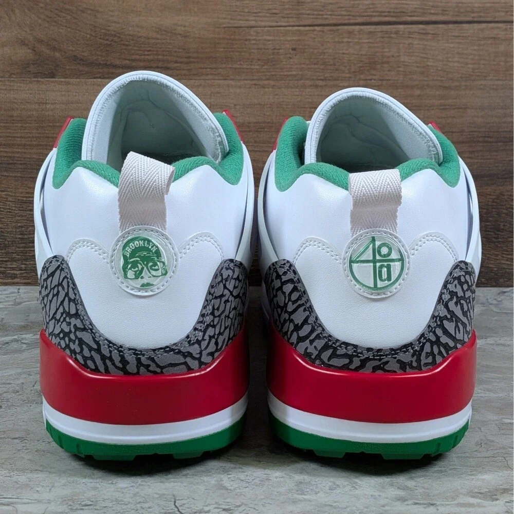Nike Air Jordan Spizike Low OG Men's 16 White Red Green Golf Shoes HQ4365-100